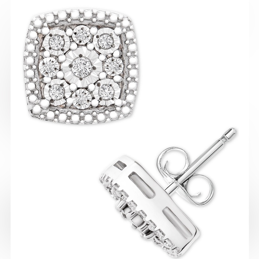 Square Diamond Earrings - Macy’s